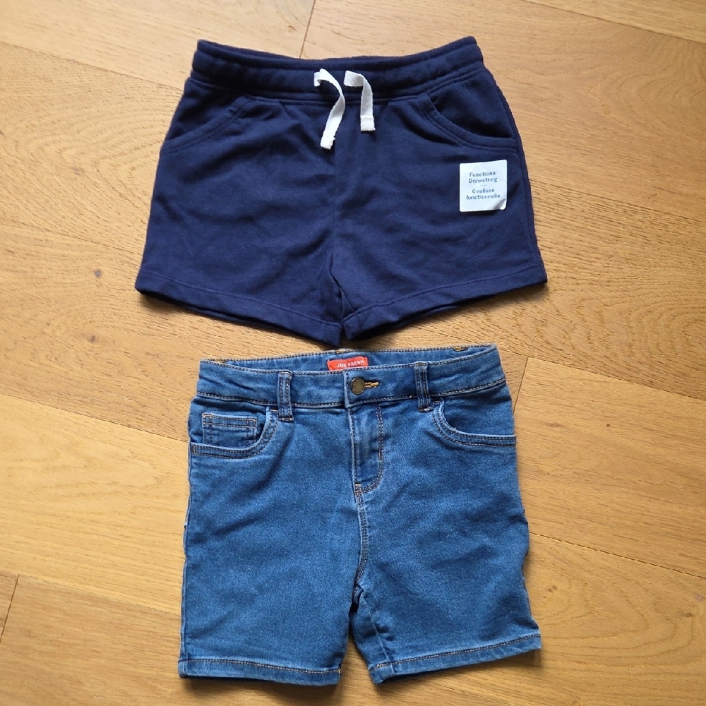 Kids Navy and Denim Shorts